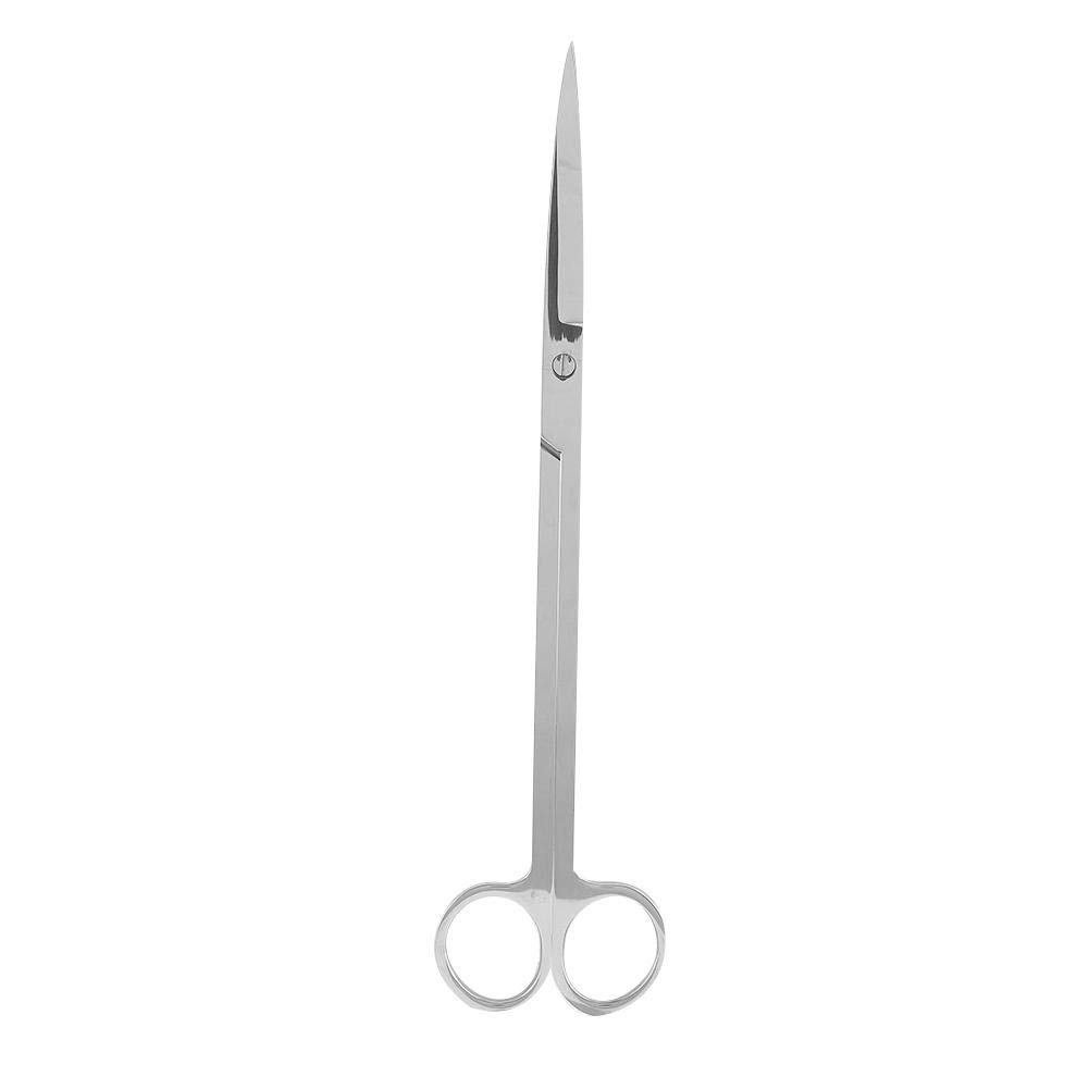 Stainless Steel Water Grass Scissors, Aquatic Plant Trimming Tool for Fish Tank Aquarium Straight Elbow Wave Head Long Scissors(Straight Scissors)