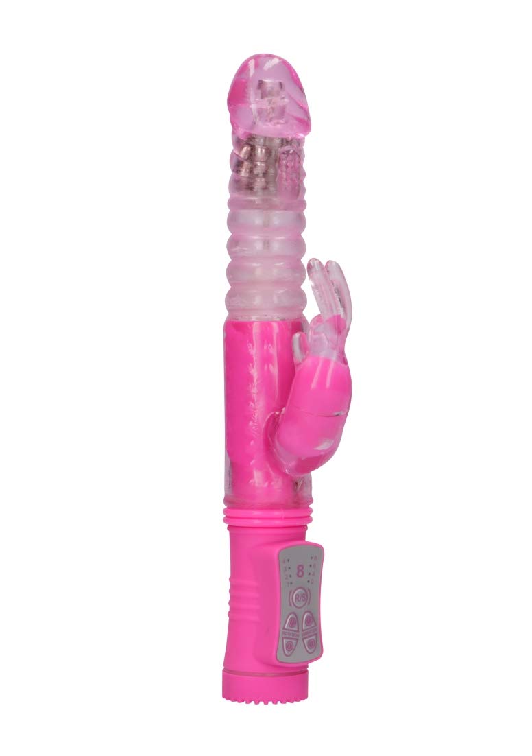 Shots Thrusting Rabbit Vibrator, Pink