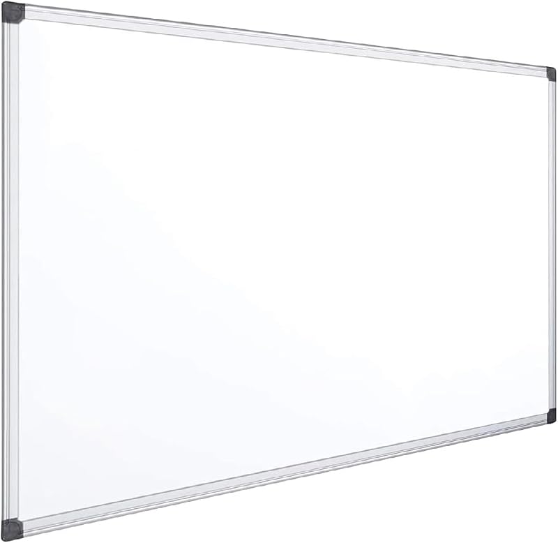 Pizarra Magnética Blanca, Pizarra Marco de Aluminio, Superficie Lisa Fácil de Borrar, Pizarra para Tomar Notas, Dibujar, Enseñar u Organizar, Herramienta para Oficina y Escuela - Ofituria (120x90) — foto 6 de 6
