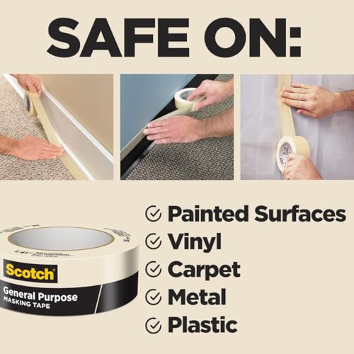 Scotch Greener Masking Tape, 0.94 in x 60 Yard, 2050, 1 roll