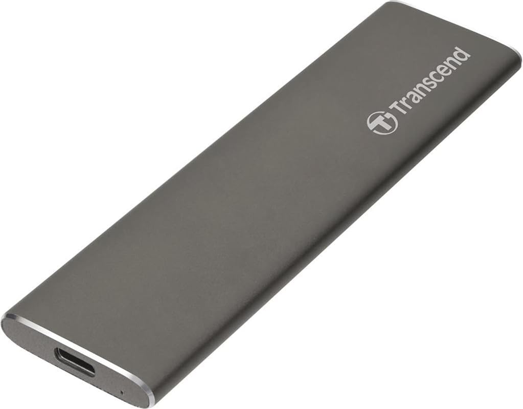 Transcend 960GB ESD250C External Solid State Drive (SSD) USB 3.1 Gen 2 USB Type-C, Up to 520/460 MB/s TS960GESD250C