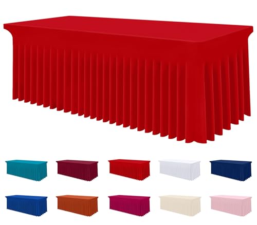 Smiry Fitted Spandex Table Cloth for Rectangle Table