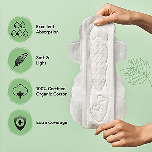Sofy Organic Cotton Sanitary Pads for Women Certified Overnight