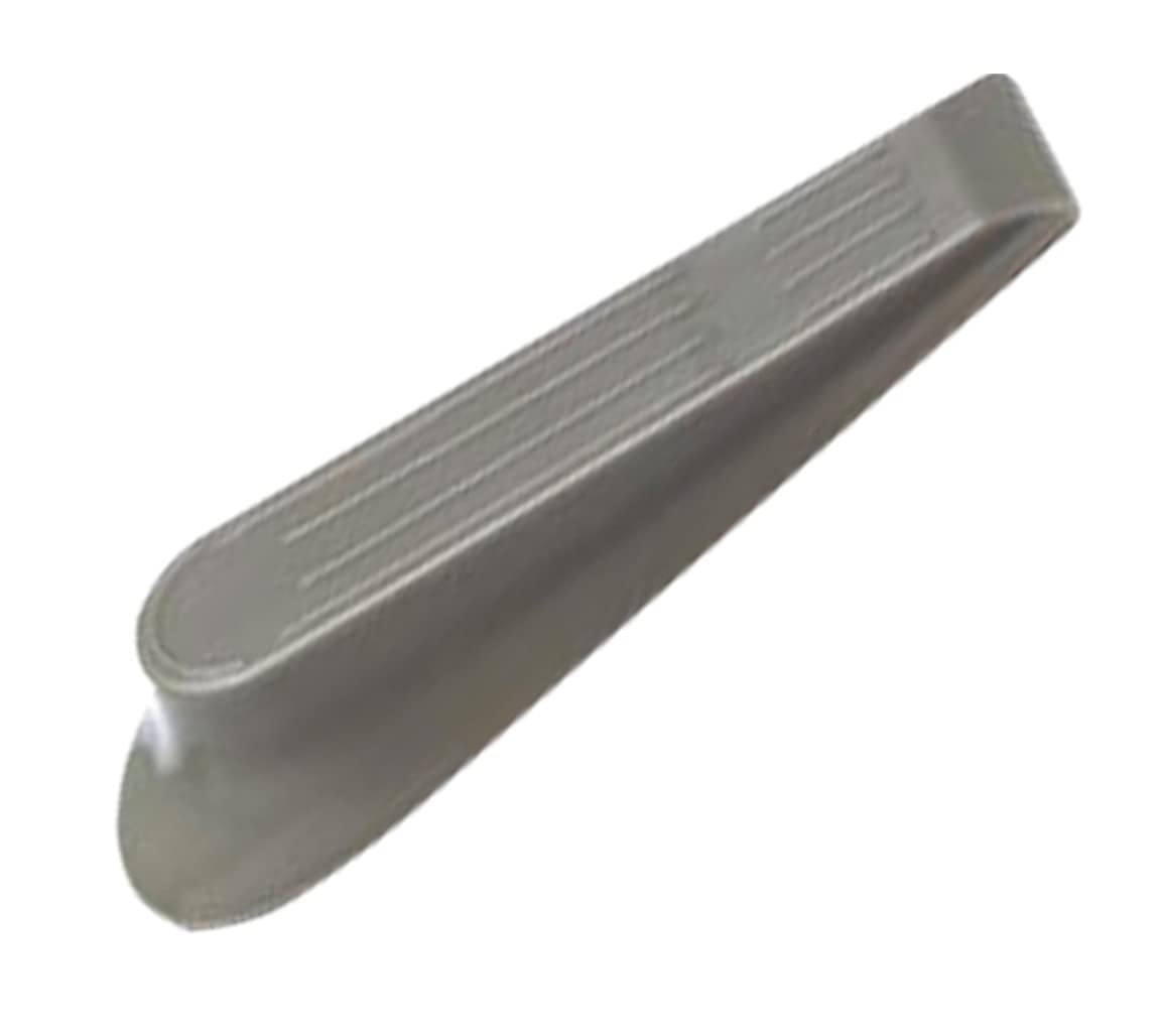 Merriway® BH01614 (5 Pcs) Grey Plastic Door Wedge Stoppers, 125 x 43mm - Pack of 5 Pieces