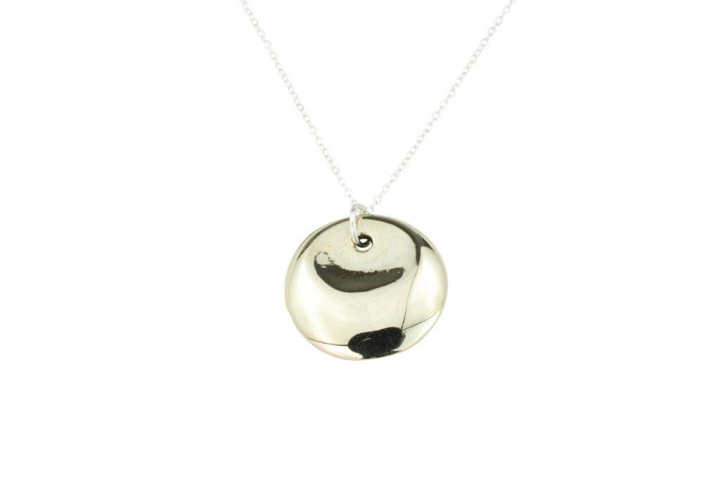 Ladies Bronze 8th Anniversary Disc Necklace
