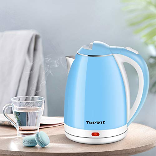 Topwit Electric Kettle, Double Wall Hot Water Kettle, 2L Electric Tea