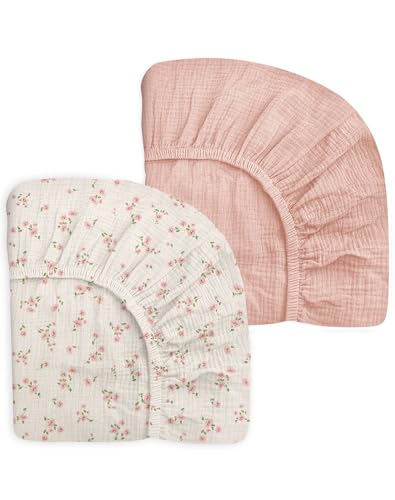 Muslin Cotton Mini Crib Sheets