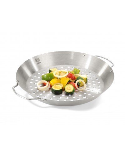 Gefu 89156 Chicken Roaster & Vegetable Wok, Silver