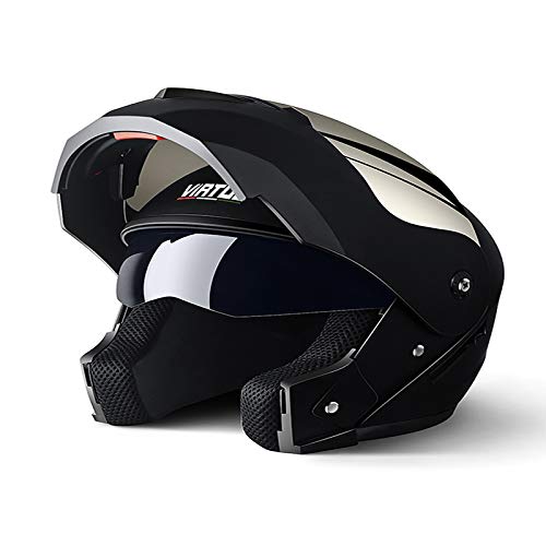 Unisex Helmet Racing Motor Helmets Modular Dual Lens Carbon Motorcycle