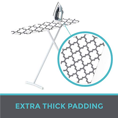 HOME GENIE Reflective Silicone Ironing Board Cover, Iron Faster, Heavy Duty Scorch and Stain