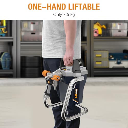 MAXXT 1300W Electric Airless Paint Sprayer Spray Gun for Fencing, Garden, Furniture, Walls and Doors, DIY