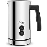 Milk Frother, Betitay Electric Hot Milk Heater for Cappuccino, Stainless Steel Steamer Strix Controller System Milk Warmer and Coffee Foam Maker with Non-stick Coating