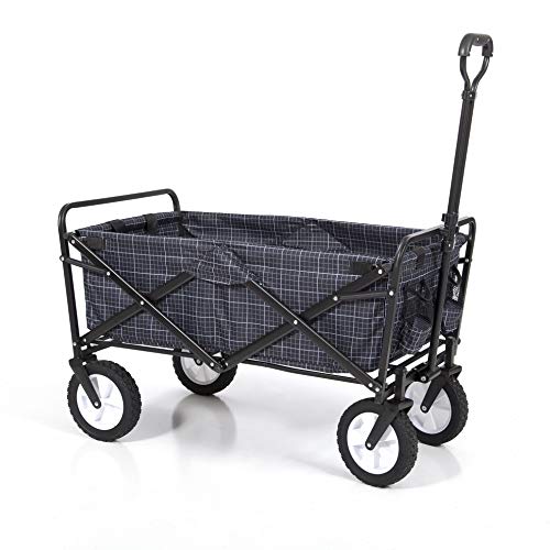 Mac Sports Collapsible Folding Outdoor Utility Wagon, Gingham Pricepulse