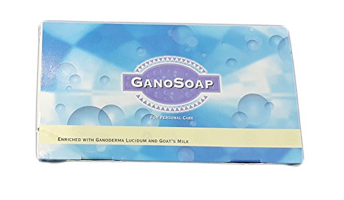 Gano Soap with Ganoderma Lucidum and Goat Milk - Ganosoap to Cleanse, Moisturize and Beautify Your Skin (2 Pieces)