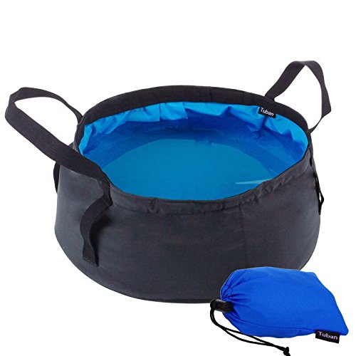 BJ-SHOP Folding Basin,Collapsible Basin Leak-proof Lightweight Portable Wash Basin with Carry Bag for Camping Travel Washing Fishing 8.5L
