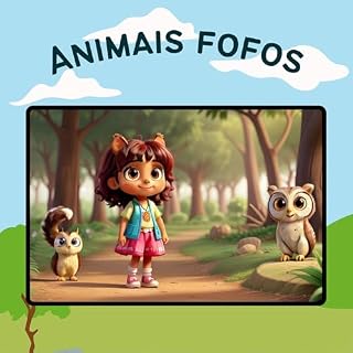 Livro Animais Fofos: Indicado para crianças de 4 a 8 anos , e as inspire a valorizar a amizade e a magia que a vida ao ar livre pode oferecer.