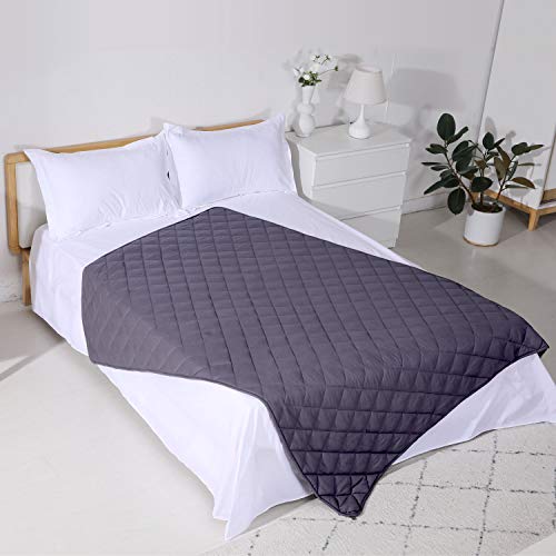 ZZZNEST Weighted Blanket Adult (16 lbs, 60''X80'', 7 Layers) Heavy
