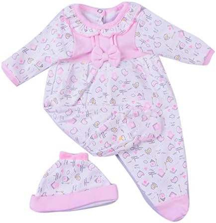 Pedolltree HUADOLL Reborn Baby Dolls Clothes 18 inch Girl Outfit