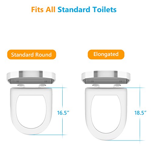 OasisSpace Medical Raised Toilet Seat Portable Secure Elevated Riser