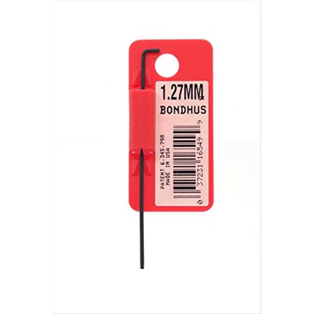 Bondhus, SBL1.27 Stubby Long Series BALLEND HEX Key, 1.27MM, 16549
