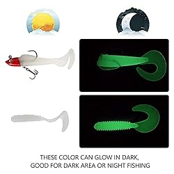 ZWMING Soft Fishing Lures Set, Jig Head Soft