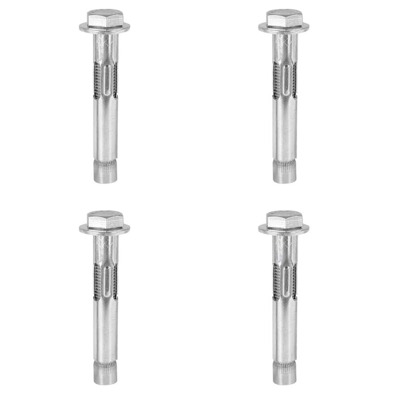 4Pcs M8*80mm Expansion Screw Bolts,Stainless Steel Hex Expansion Screws,Heavy Duty Fixing Anchors for Concrete,Masonryand Brick Wall