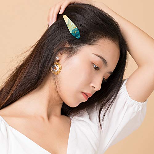 33 Pcs Resin Molds DIY Hair Pin Casting Mold Set Kit, Hair Clip Mould Strip Jewelry Casting Silicone Molds for Epoxy Resin Hair Pin, Keychain, Bookmark, Pendant (3Molds & 30Hairclips)