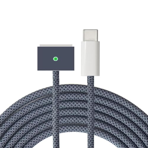 USB-C to Magnetic 3 Cable 140W for M4 MacBook Air Pro Charger, Magnetic Safe 3 Cable for MacBook Air (15''/13'' M4 2025, M3 2024, M2 2023, M2 2022), Pro (16"/14" 2024/2023/2021) -2M