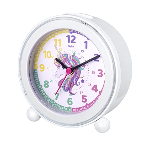 Tinload Analog Alarm Clock for Kids, Telling Time Teaching Design
