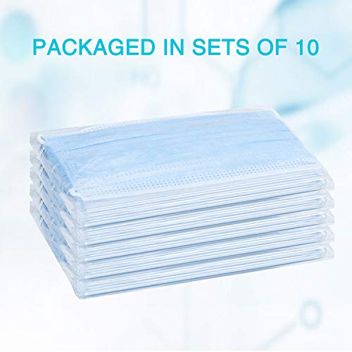 Face Masks, 50 Pack 3-ply masks,TomrickCare Disposable Face Mask