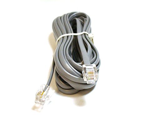 Monoprice Landline Telephone Cable - 14 Feet - RJ11(6P4C) Straight for Data