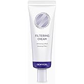 DEWYCEL FILTERING CREAM with SPF 50+ PA ++++ | Tone Up Cream, Sunscreen, Primer, Skin Soothing & Hydration | Natural Radiance Booster with Niacinamide and Aqua Drop Complex | 1.35 fl oz / 40ml