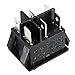 uxcell 2Pcs DPDT On/Off/On 3 Position 6Pin Snap Boat Rocker Toggle Switch,Black,AC 16A/125V 16A/250V,for Boat,Household Appliances