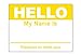 Hello My Name is Stickers Labels Nametags Visitor Sticker Badges Write on Adhesive Color Simple Basic Blank [Yellow] -2-5/16