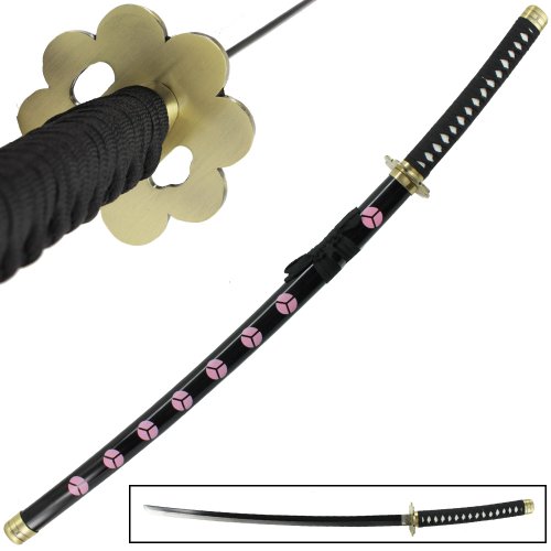 Japanese Anime One Piece Katana Sword Unsharpened Carbon Steel Blade