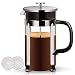 French Press - French Press Coffee Maker Coffee Press 34oz French Coffee Press with 304 Stainless Steel FDA Approved Food Grade Frame & Lid, German Glass, Professional Grade Screen for Easy Cleaning