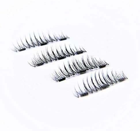 LD Triple Magnetic Eyelashes by Lulu | Magnet Ultra-thin 0.2mm|False Eyelashes Set for Dramatic Look| 3D Handmade Reusable Fake Lashes | No Glue [Glue Free]|Original extensions-Prime