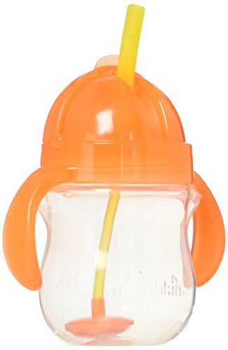 Munchkin Click Lock Weighted Flexi-Straw Cup, Colors May Vary 7 oz