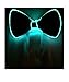 GlowTies LED Bow Tie Christmas Costume Accessory for New Years Rave Party Burning Man Light Up Bowtie, Green, One Size