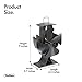 VonHaus 4-Blade Heat Powered Wood Stove Fan - Ultra Quiet Fireplace Wood Burning Eco Fan for Efficient Heat Distribution