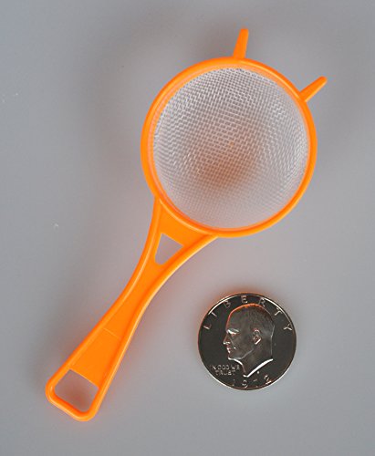 2-1/2" Plastic Strainer with Nylon Mesh - Perfect for Dipping Coins!