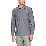 Under Armour Men's Playoff Long Sleeve Golf Polo, Zinc Gray (513)/Rhino Gray, Large