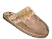 Mens Velour Slippers Warm Slip On Shoes Fleece Lining Indoor/Outdoor 3 Colors