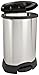 Rubbermaid Commercial Step-On Container, Oval, Stainless Steel, 30 Gallons, Black (614787BK)