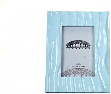 Tianning Wooden Photo Frame Table Top Romantic Waving with the Imitation of Chinese Porcelain(46, Blue)