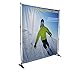 Display Factory USA 8' Telescopic Photography Banner Stand Step and Repeat Display Adjustable Backdrop Wall Trade Show Background Stand