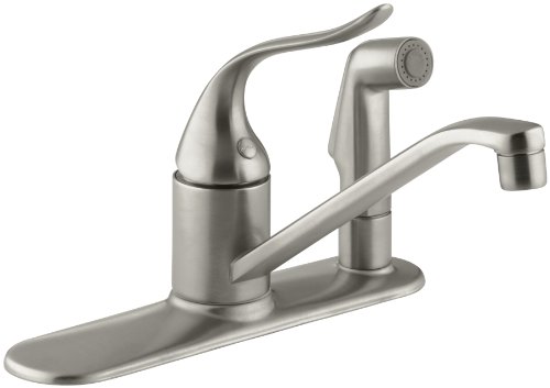 KOHLER K-15173-F-BN Coralais Single Control Kitchen Sink Faucet, Vibrant Brushed Nickel