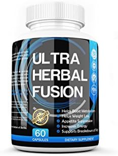 Weight Loss Pills By Ultra Herbal Fusion Supplements Products For Women Men | Scientifically Proven To Work Fast Help Burn Belly Fat 60 Count