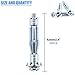 Glarks 30Pcs 6x52MM Heavy Duty Zinc Plated Steel Molly Bolt Hollow Drive Wall Anchor Screws Set for Drywall, Plaster and Tile (M6x52)