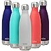 MIRA 17 Oz Stainless Steel Vacuum Insulated Water Bottle | Double Walled Cola Shape Thermos | 24 Hours Cold, 12 Hours Hot | Reusable Metal Water Bottle | Leak-Proof Sports Flask | Matte Gray